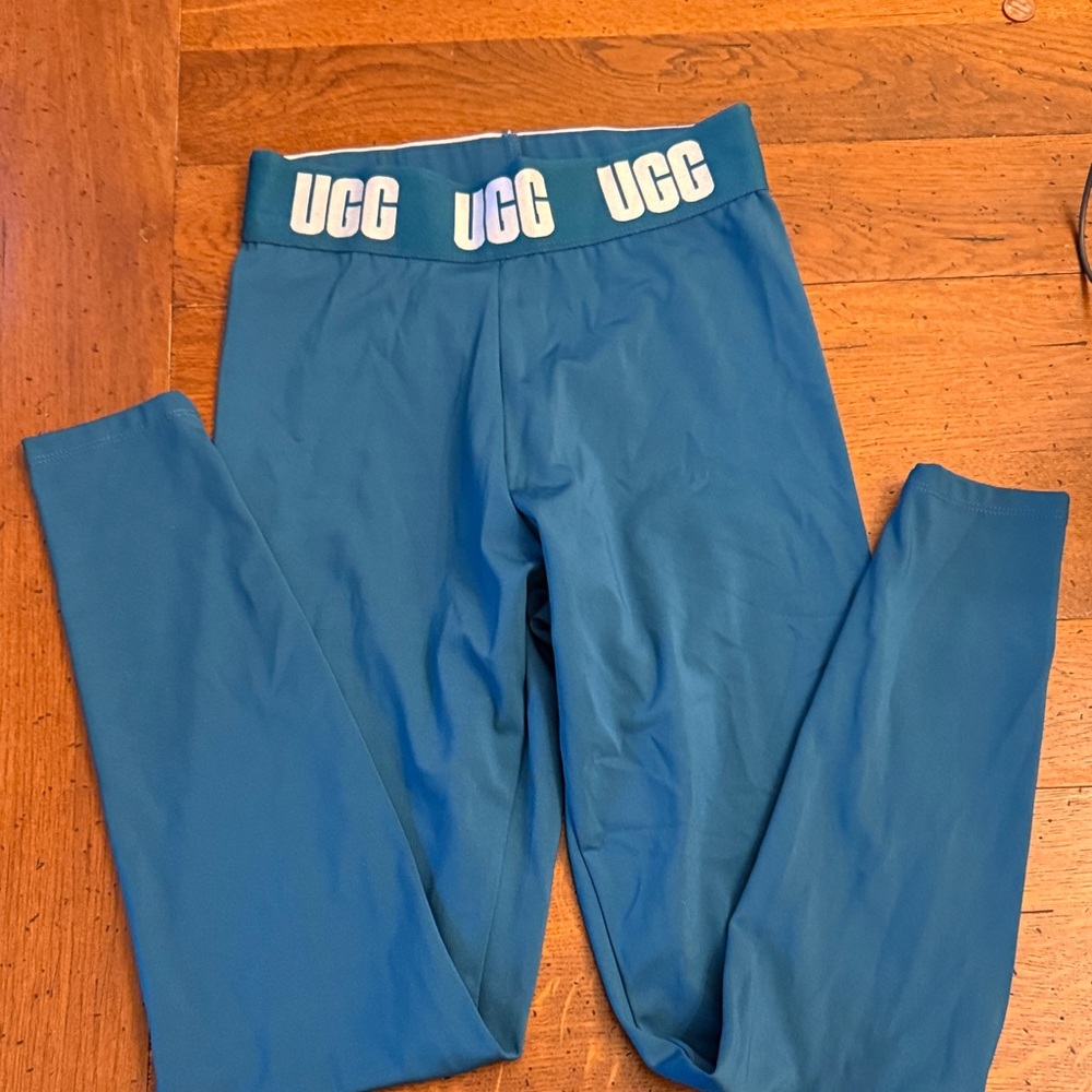 UGG Teal Leggings with Logo Waistband